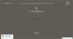 Desktop Screenshot of lebarthelemyhotel.com